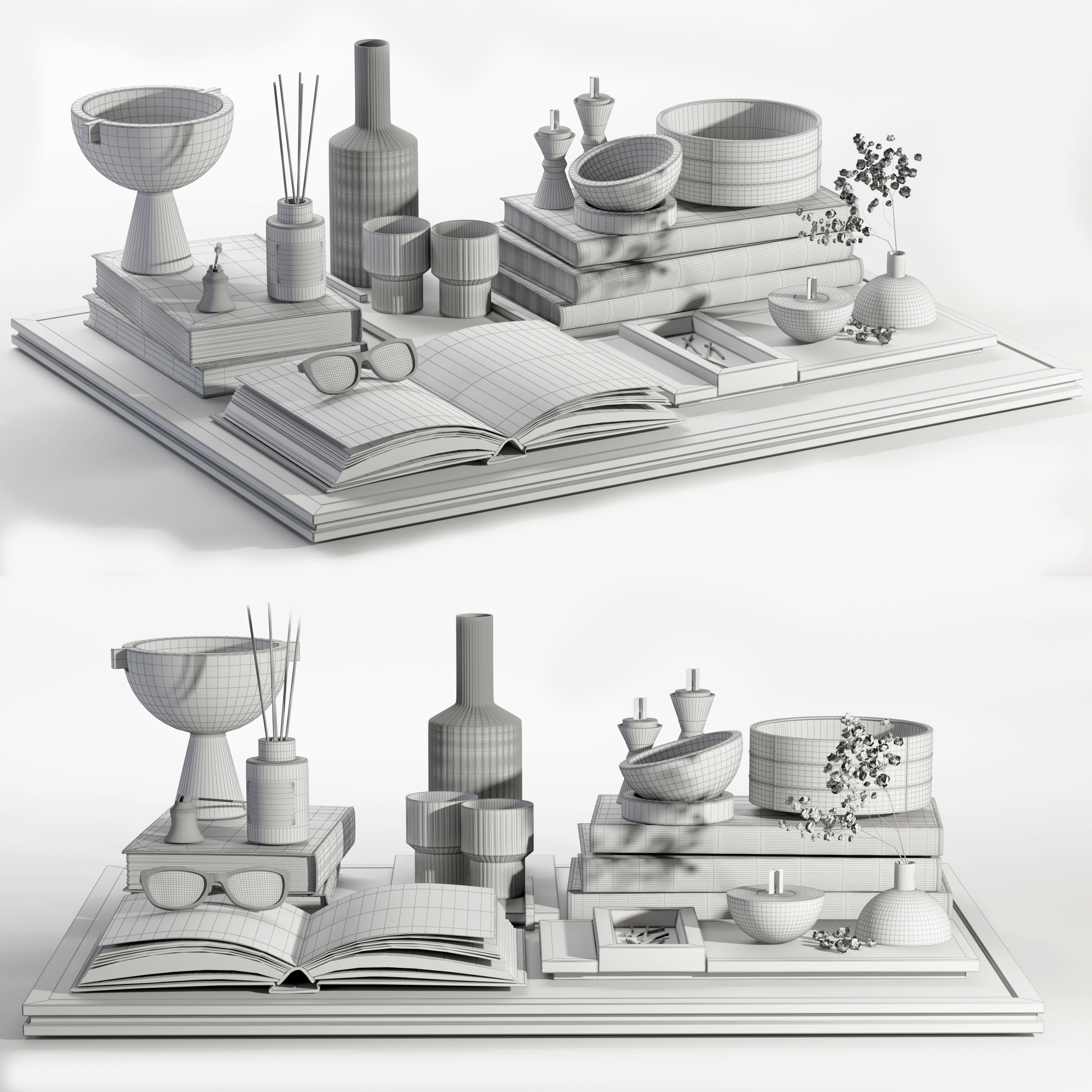 Decorative set  02 3D model_6