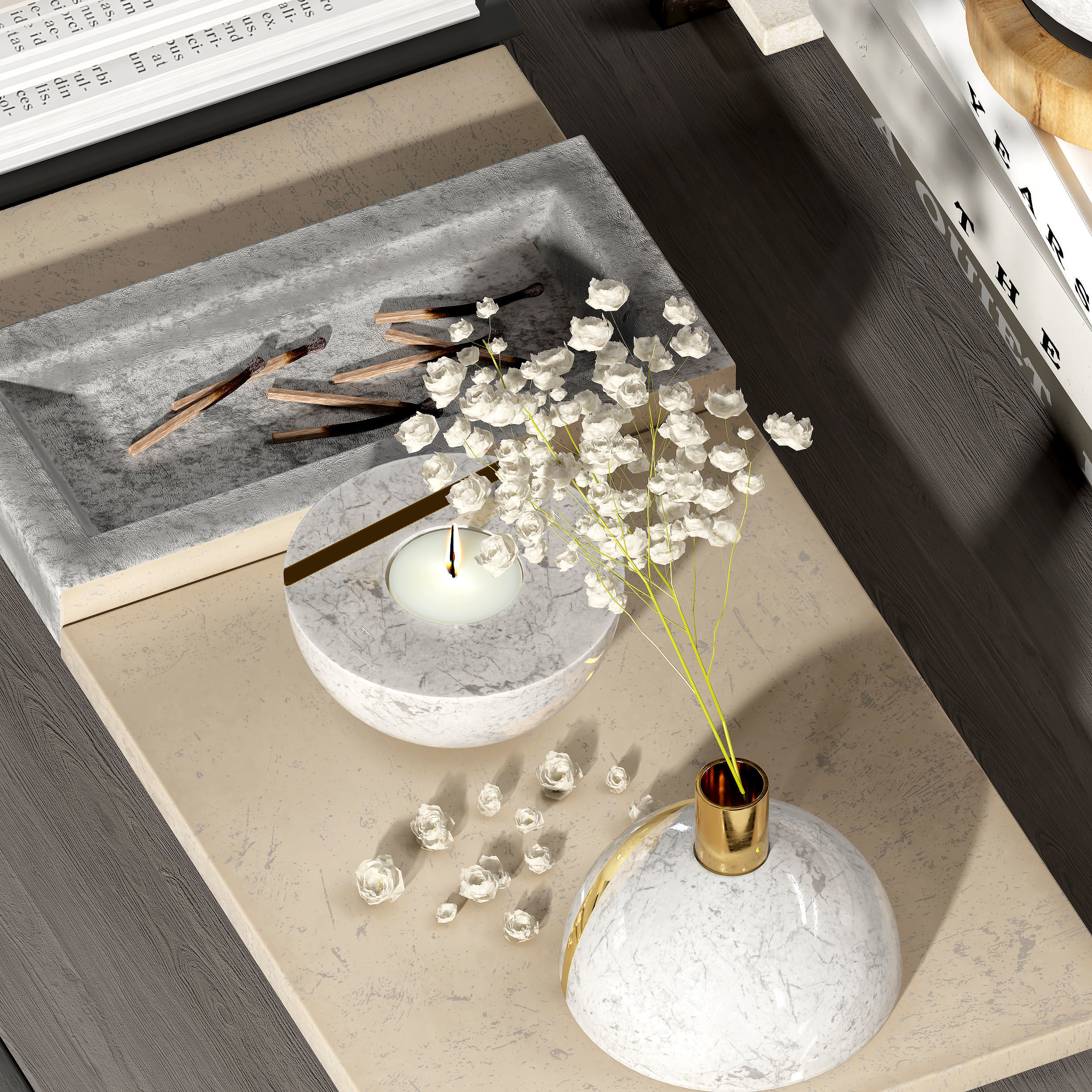 Decorative set  02 3D model_4