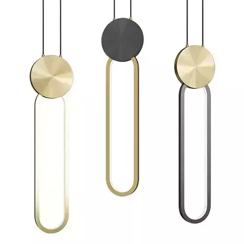 MANCHESTER three pendants in gold