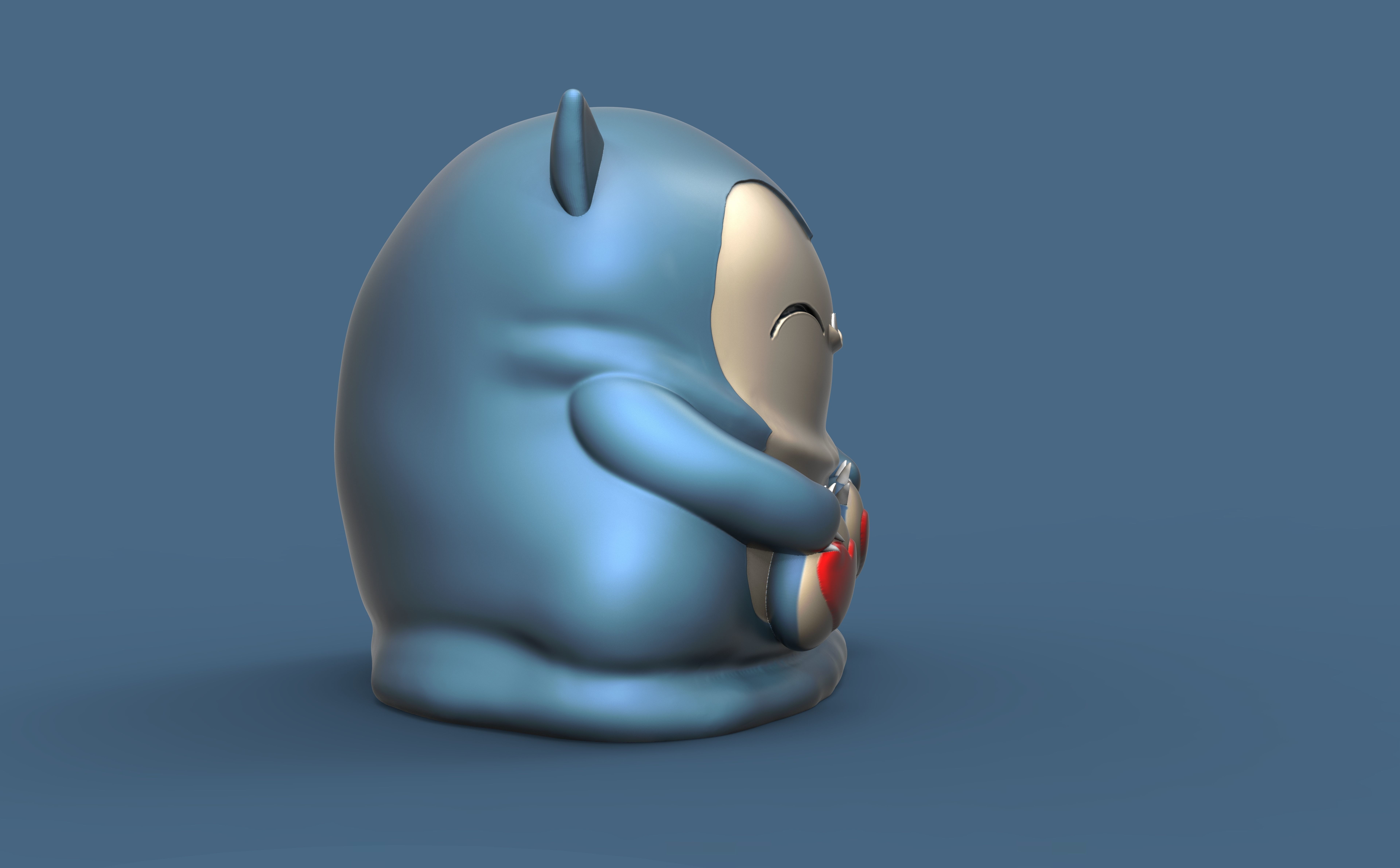 POKEMON - SNORLAX CHUBBY VALENTINES EDITION  3D print model_5