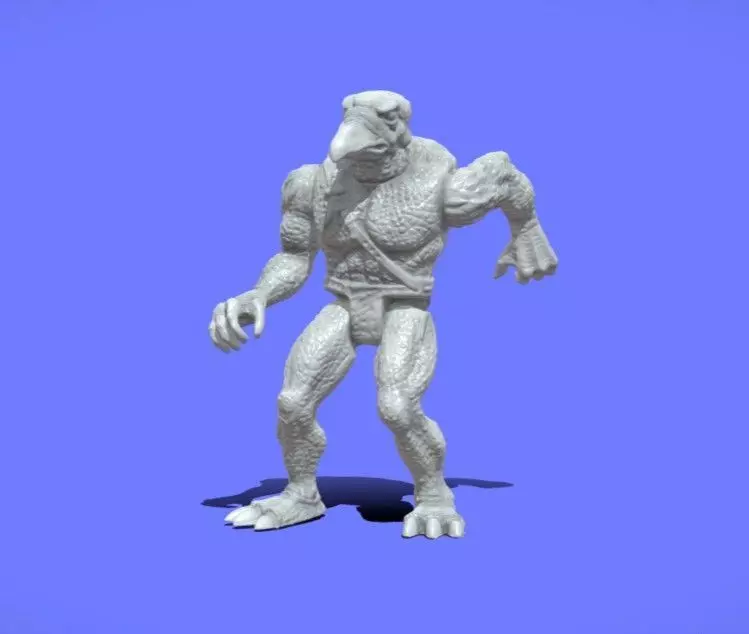 80s THUNDERCATS VULTUREMAN FIGURE - 3D SCAN 3D print model_0