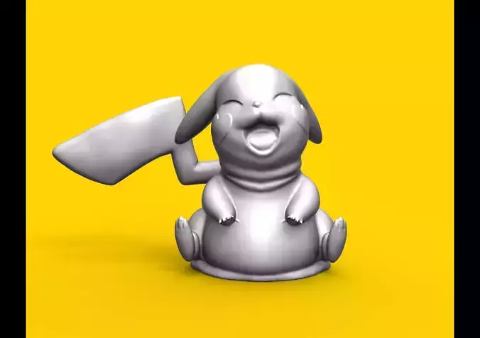 PIKACHU CHUBBY - POKEMON VALENTINES EDITION  3D print model