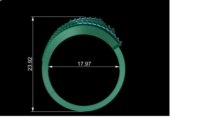 modern ring 3D print model_7