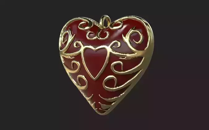 Valentines Heart Pendant