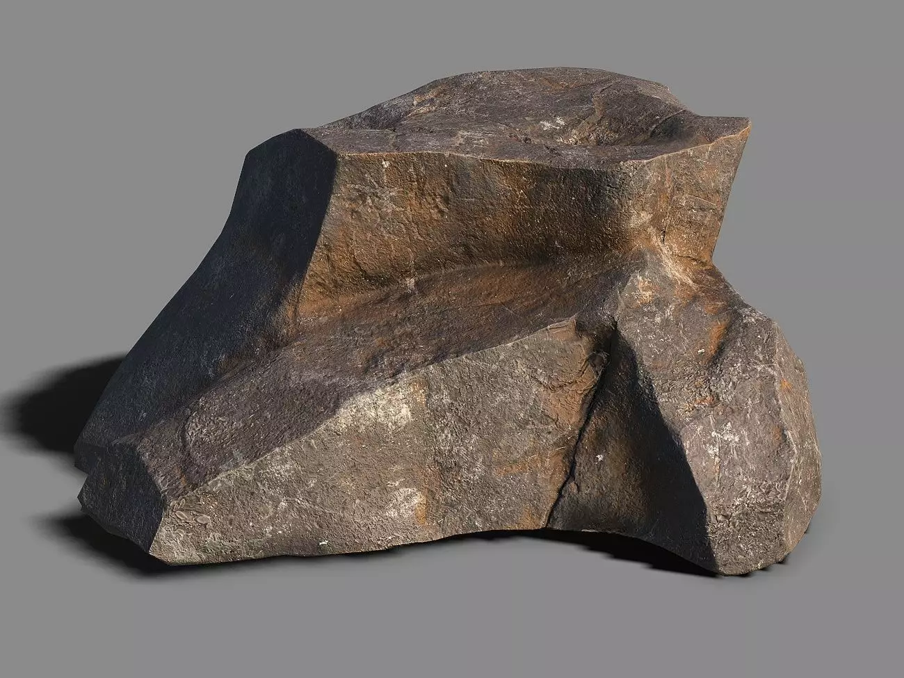 Mountain Rock 02 Low-poly 3D model