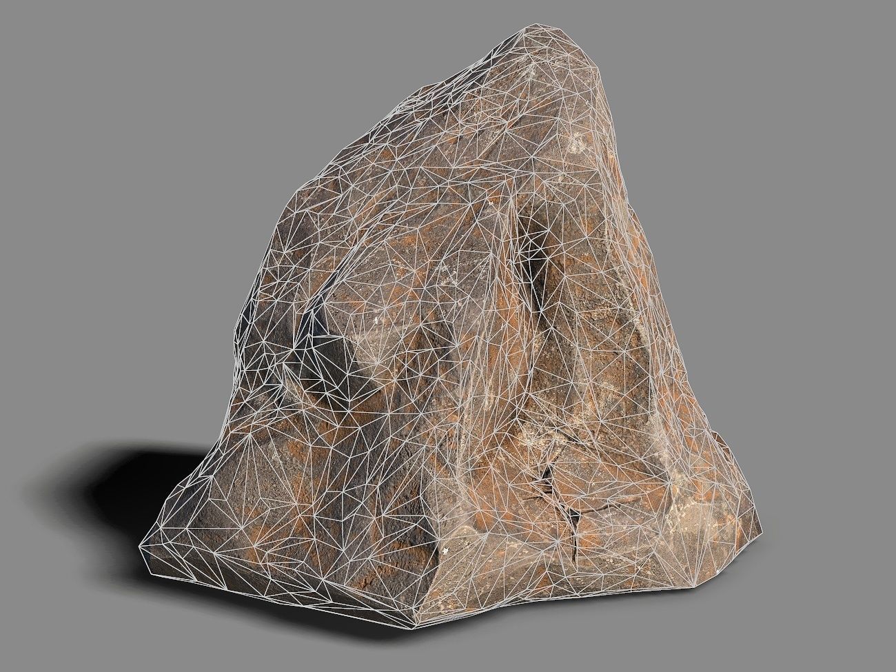 Mountain Rock 03 Low-poly 3D model_2