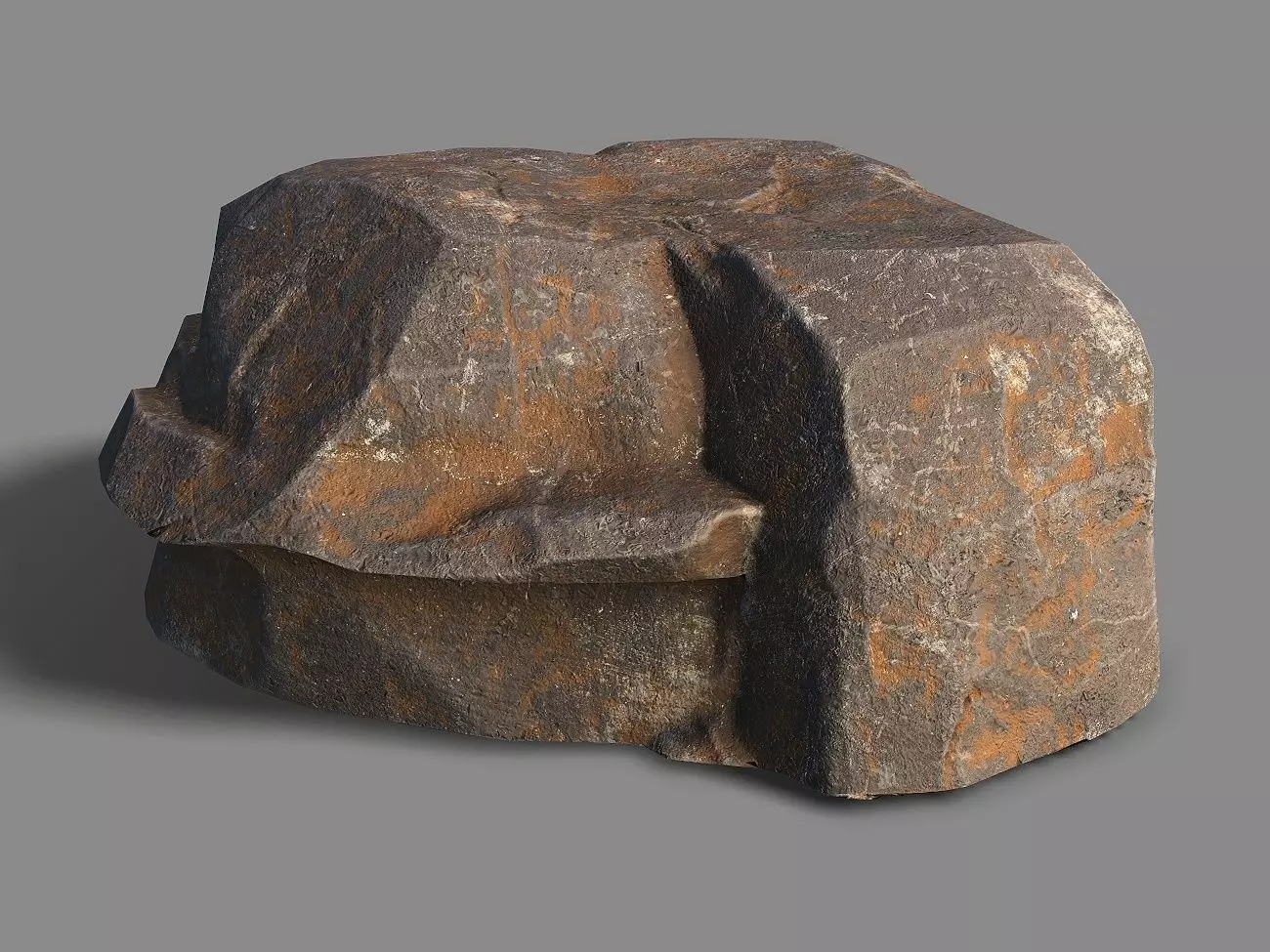 Mountain Rock 05 Low-poly 3D model_0