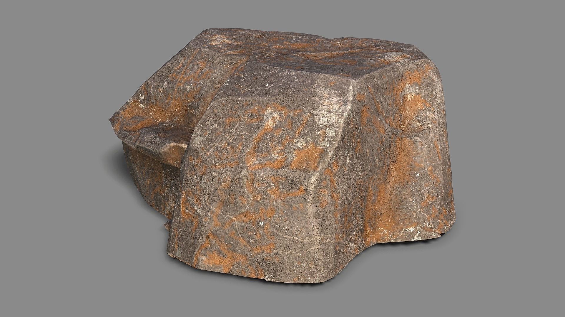 Mountain Rock 05 Low-poly 3D model_4