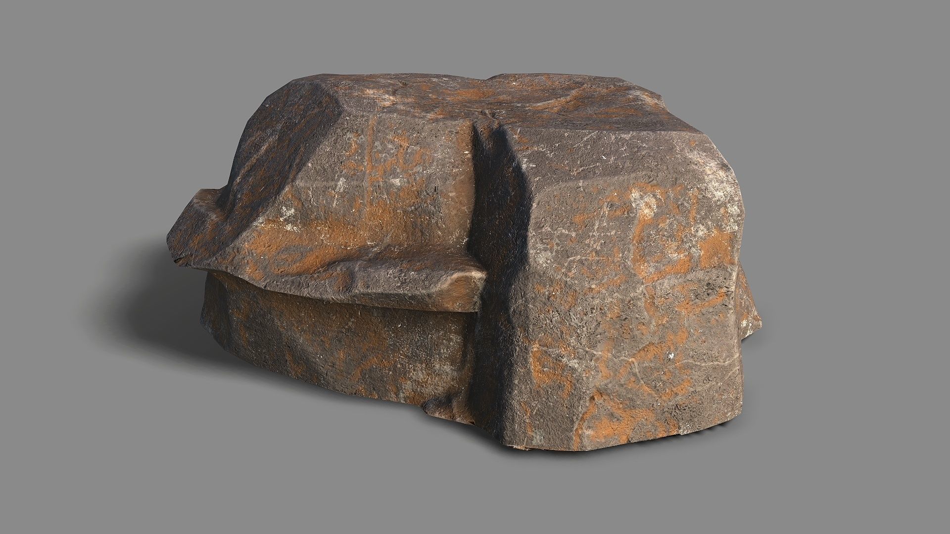 Mountain Rock 05 Low-poly 3D model_1