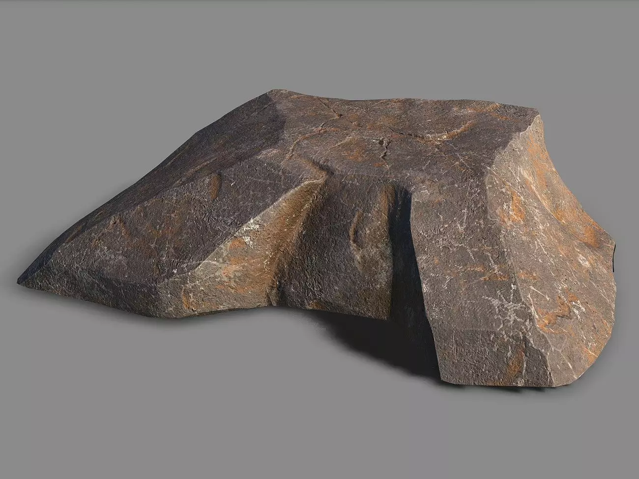 Mountain Rock 06 Low-poly 3D model_0