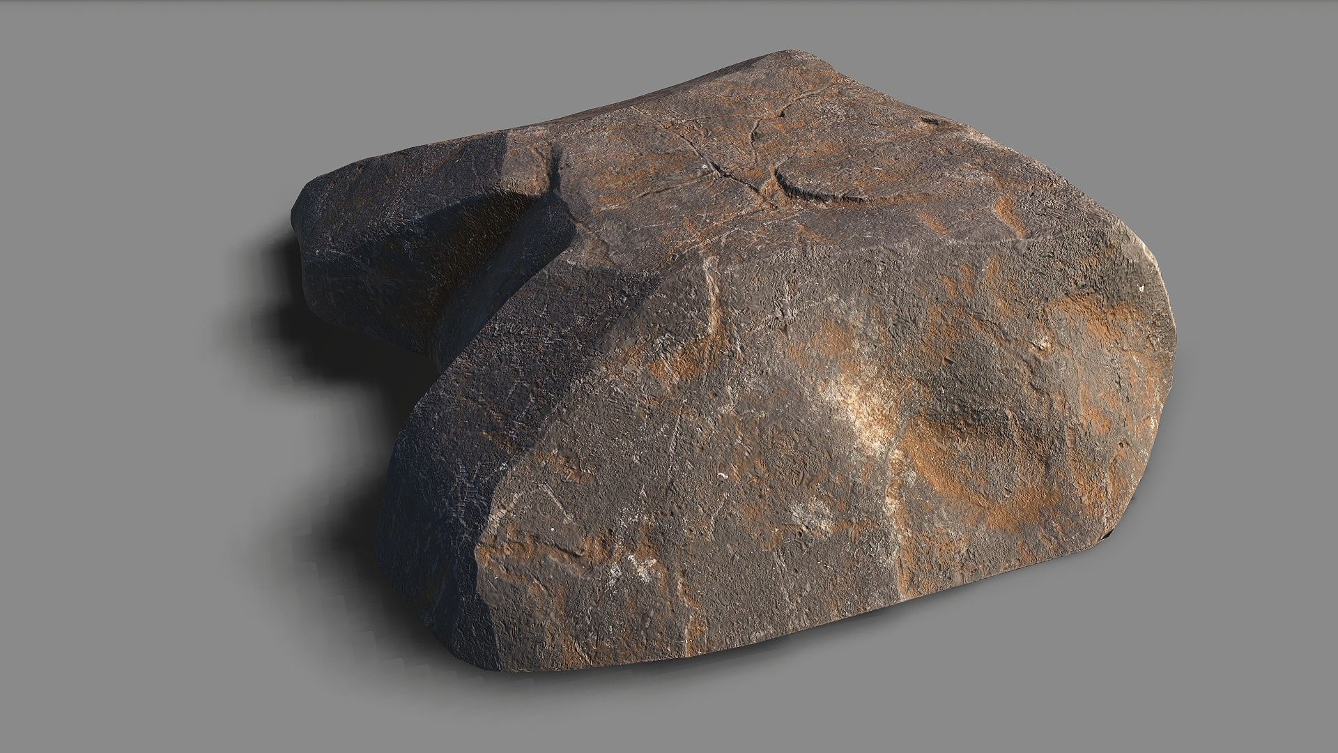 Mountain Rock 06 Low-poly 3D model_3