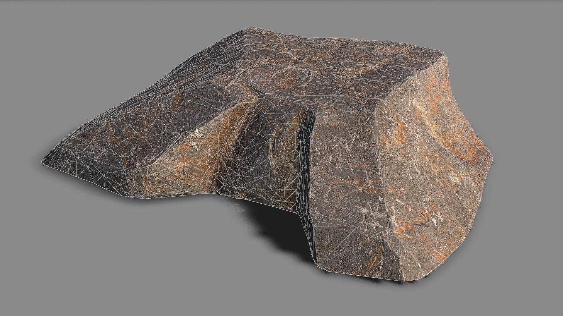 Mountain Rock 06 Low-poly 3D model_2