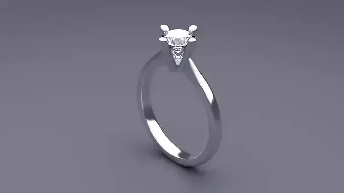 50 point engagement ring solitaire 