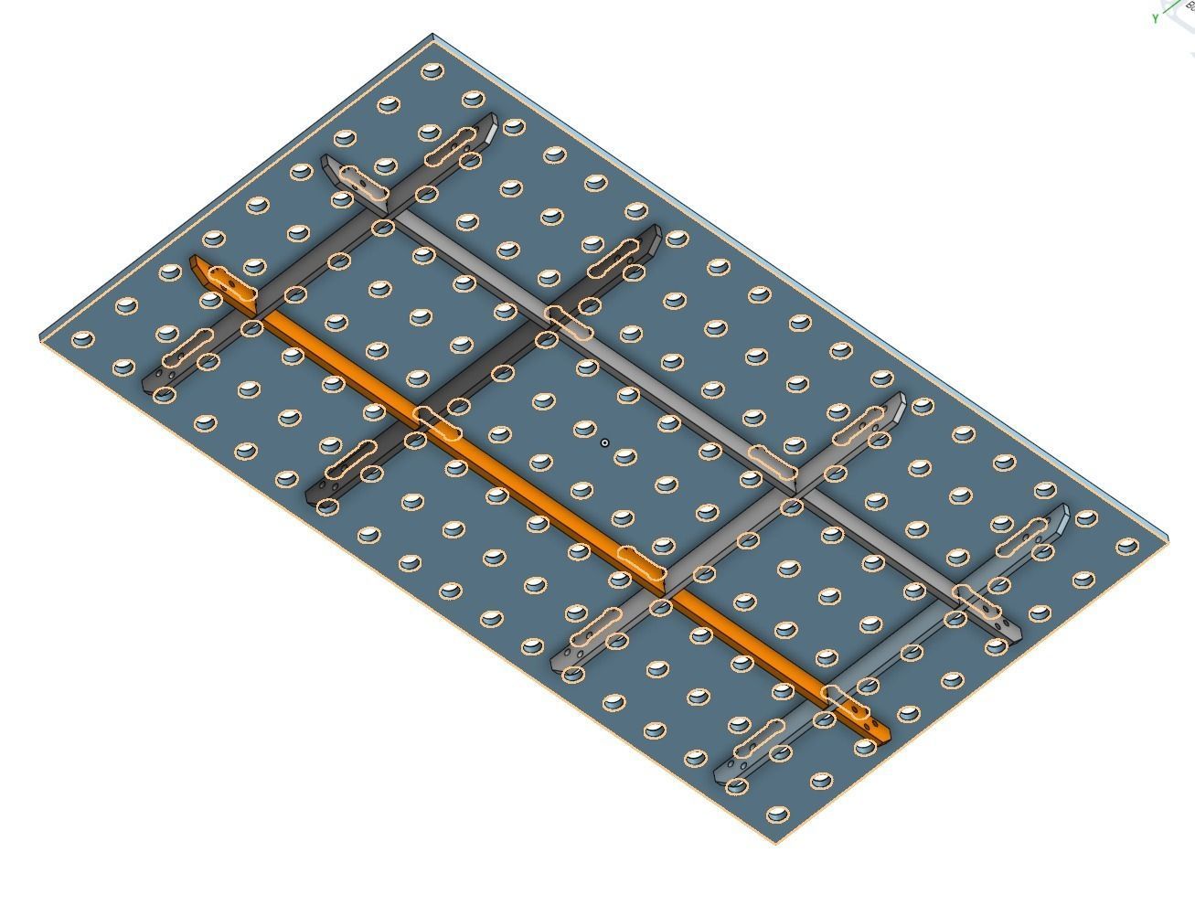 modular fabrication table 3D print model_1