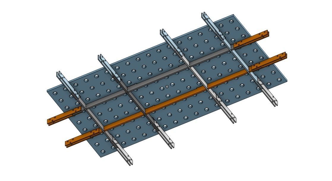 modular fabrication table 3D print model_3