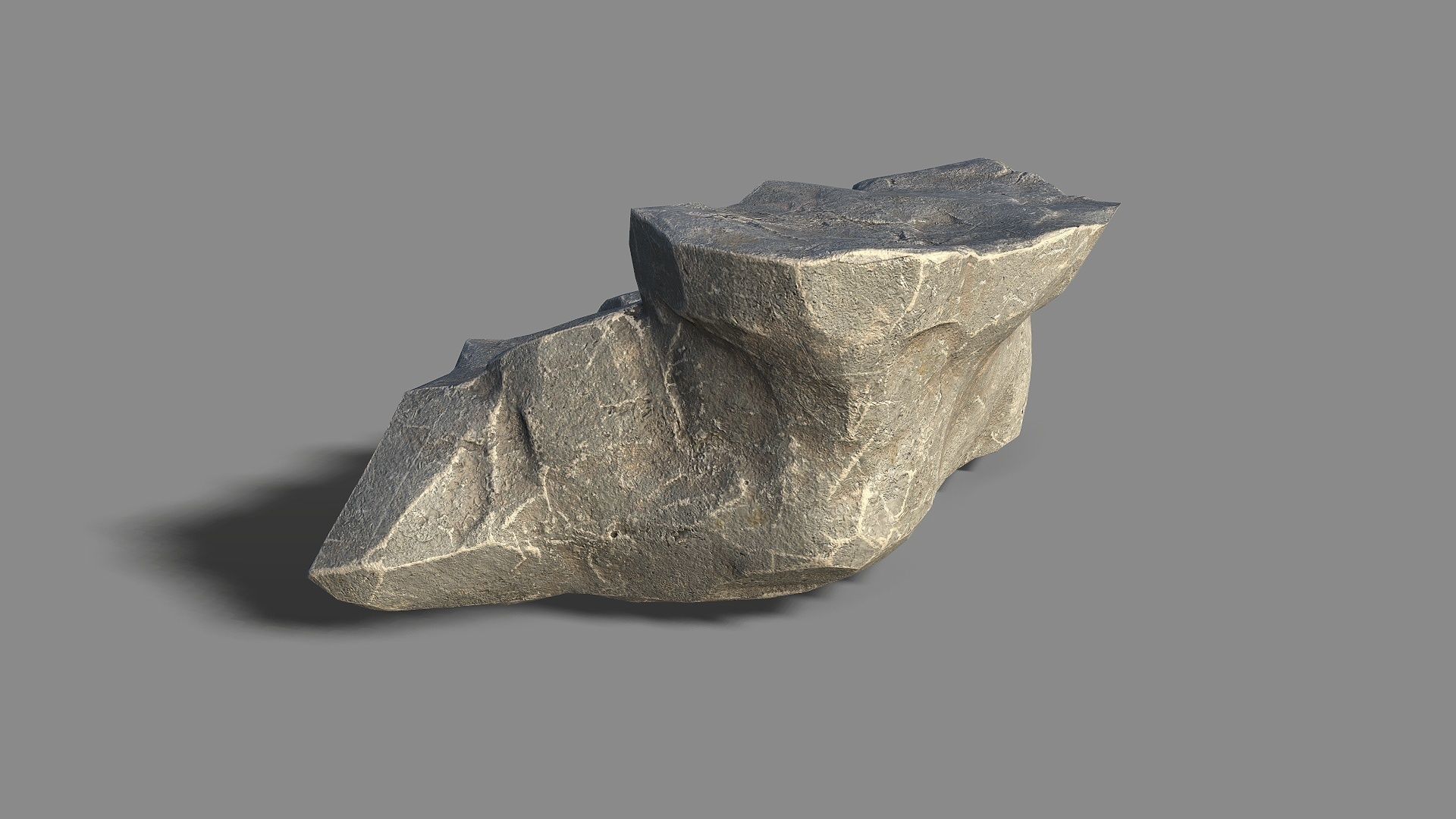 Mountain Rock 01 Low-poly 3D model_5
