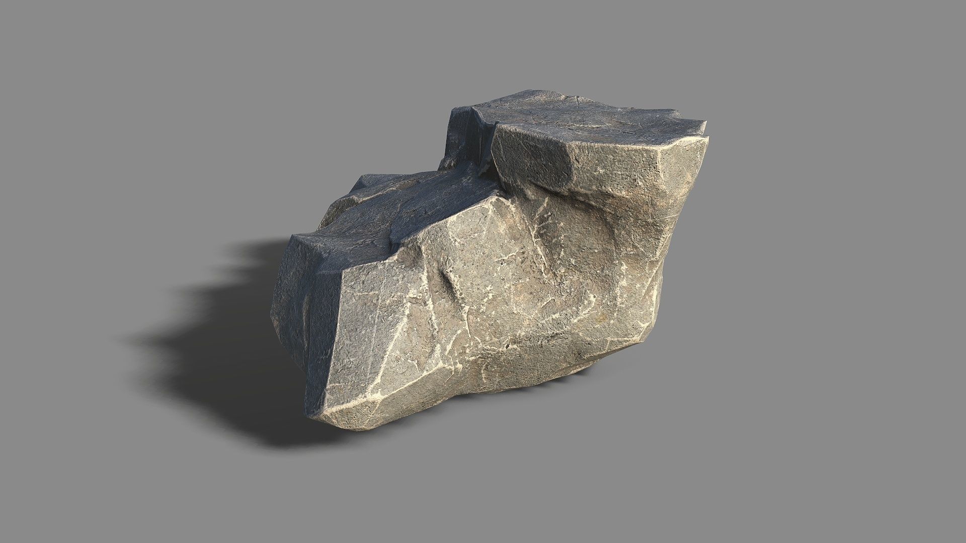 Mountain Rock 01 Low-poly 3D model_4
