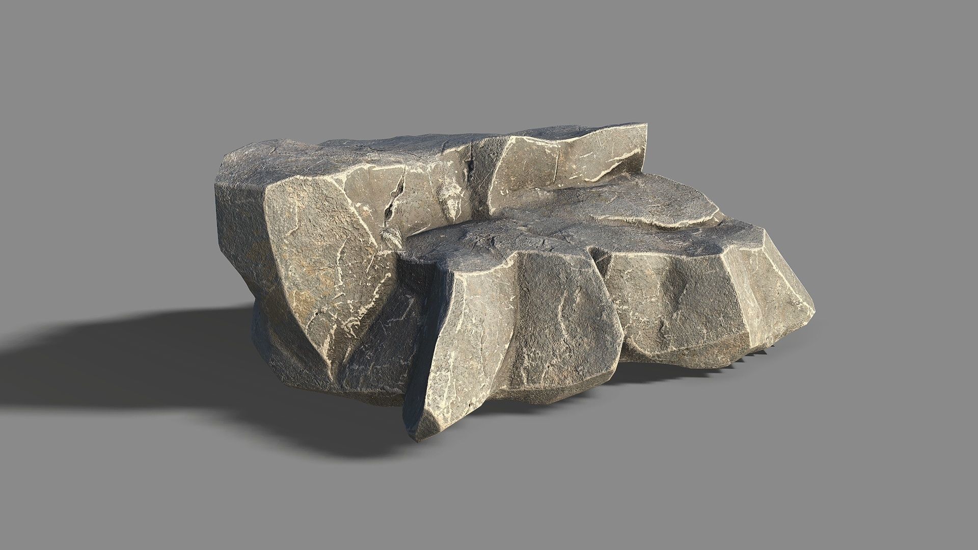 Mountain Rock 01 Low-poly 3D model_11