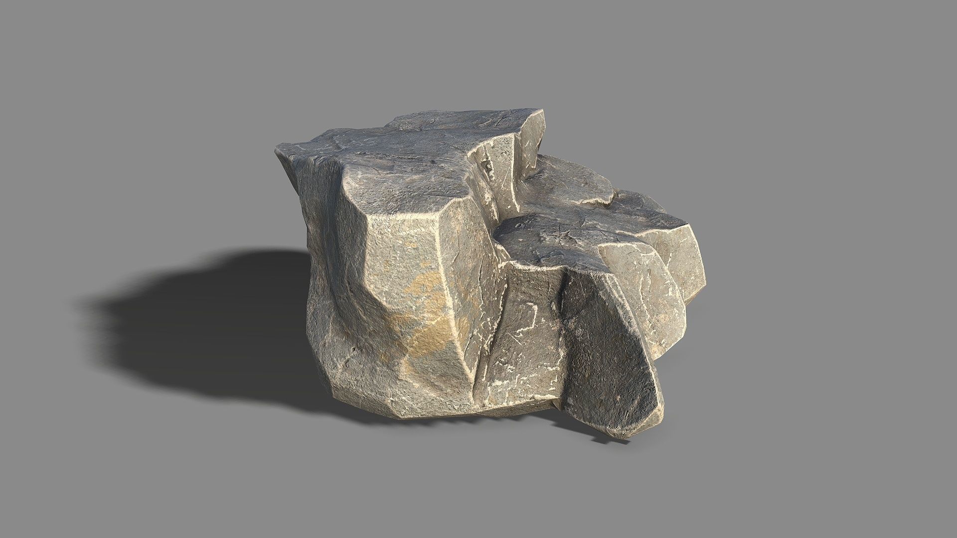 Mountain Rock 01 Low-poly 3D model_10