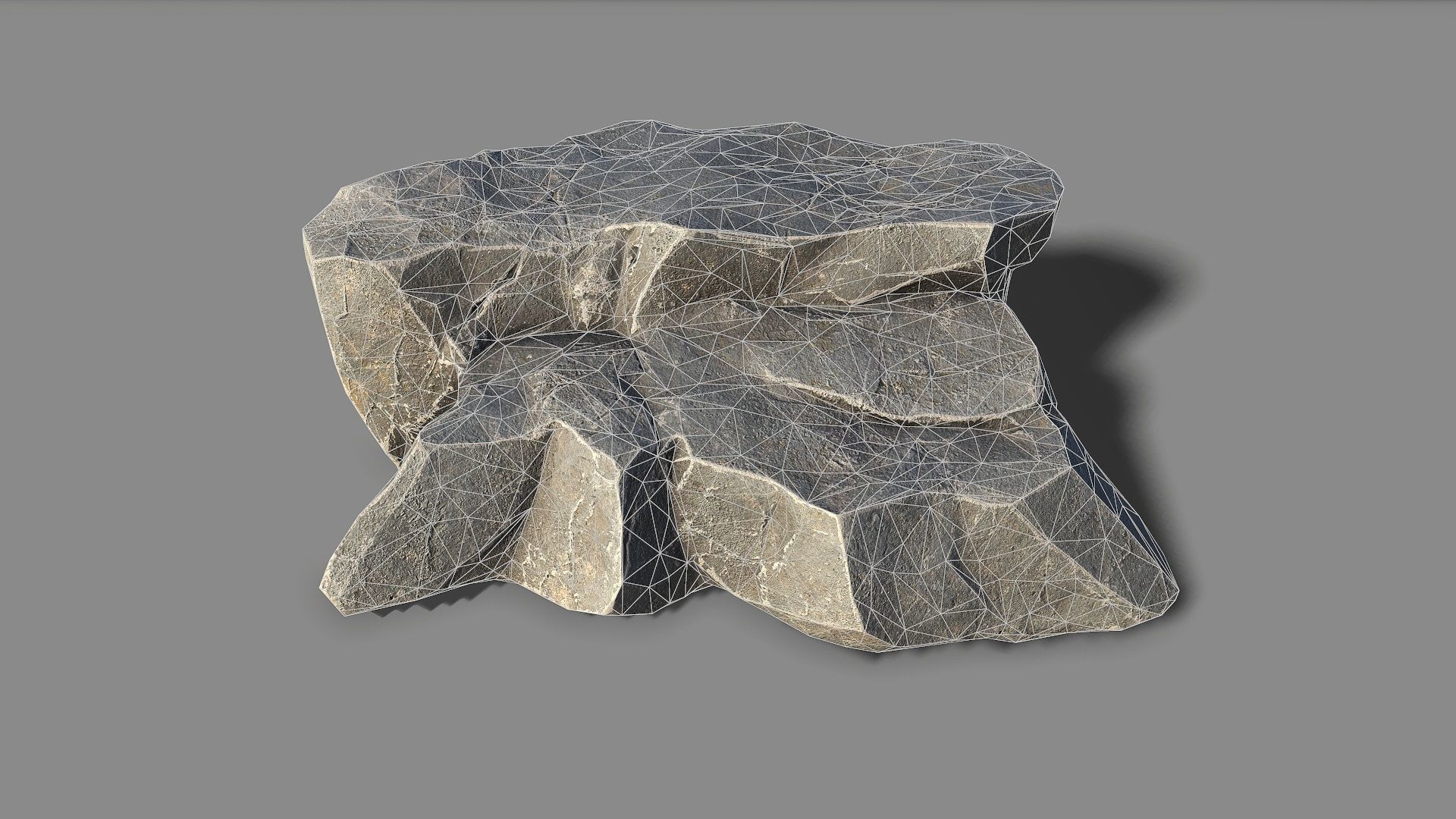Mountain Rock 01 Low-poly 3D model_20