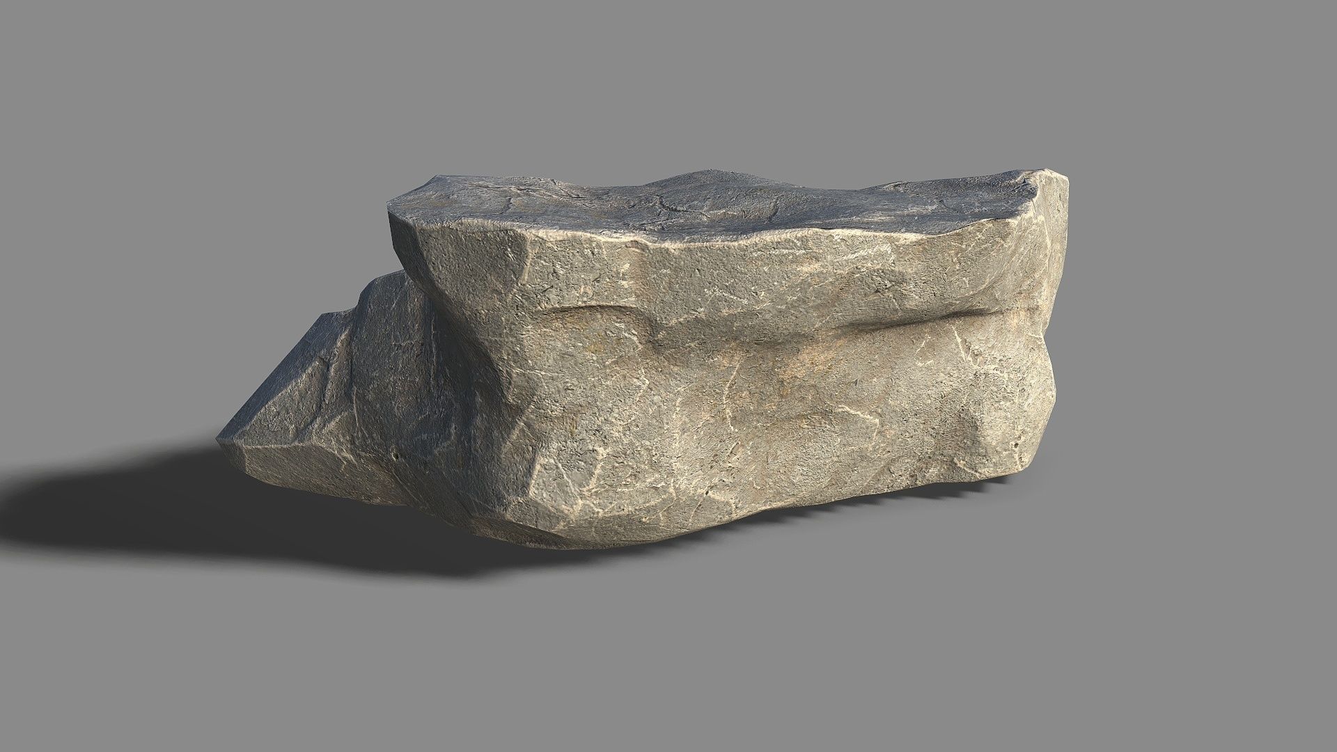 Mountain Rock 01 Low-poly 3D model_6