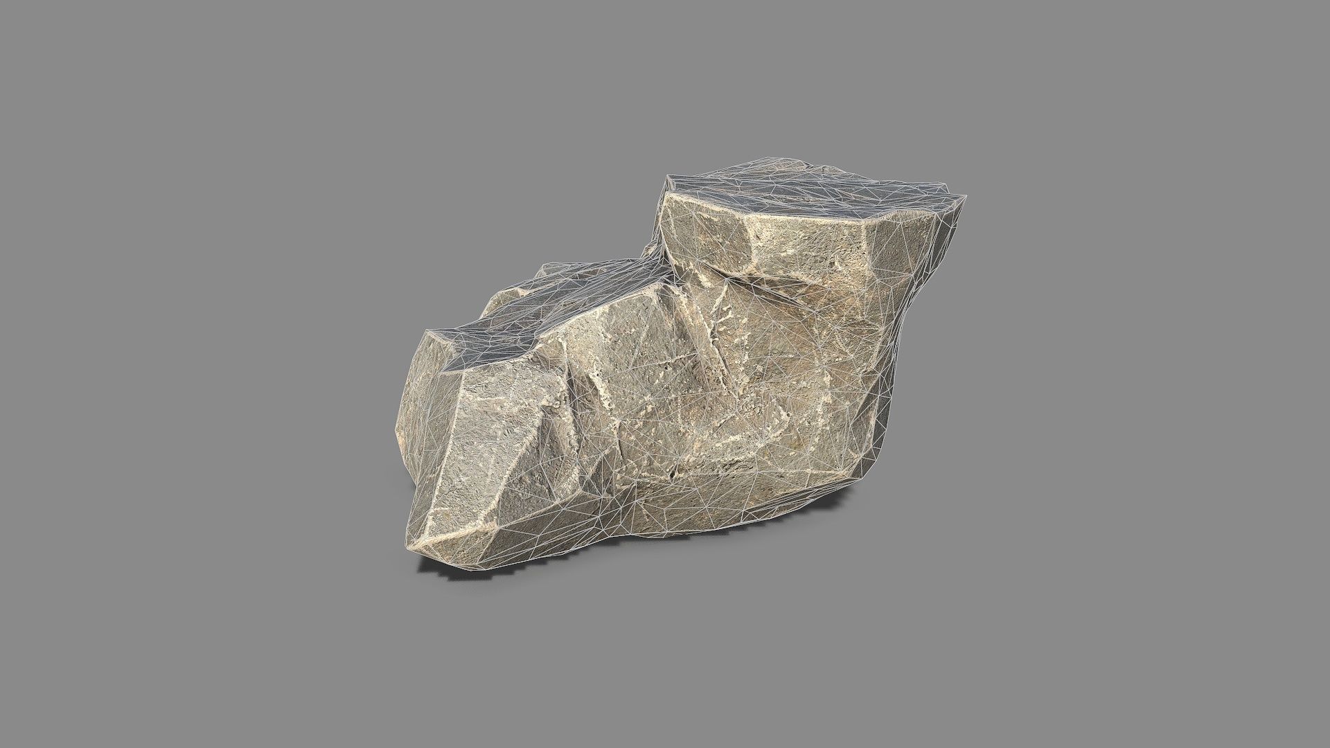 Mountain Rock 01 Low-poly 3D model_14