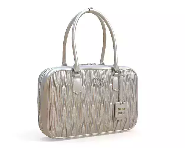 Miu Miu Matelasse Nappa Leather Bag Metalic