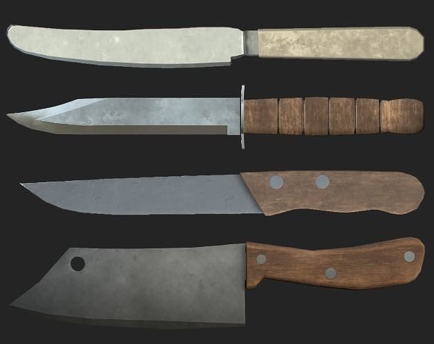 3D model Knifes knife VR / AR / low-poly | CGTrader