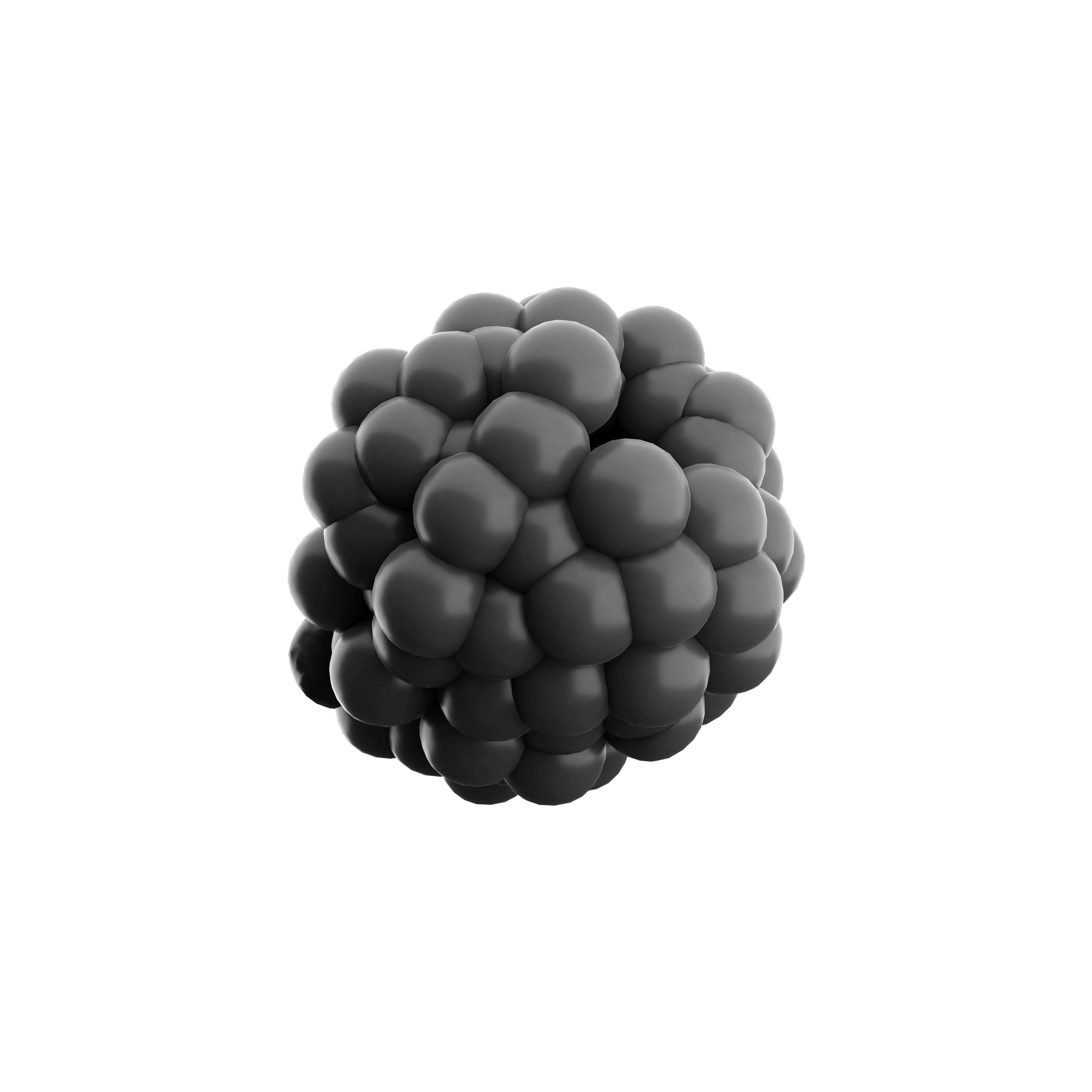 3d sweet and sour blackberry icon 3D model_5