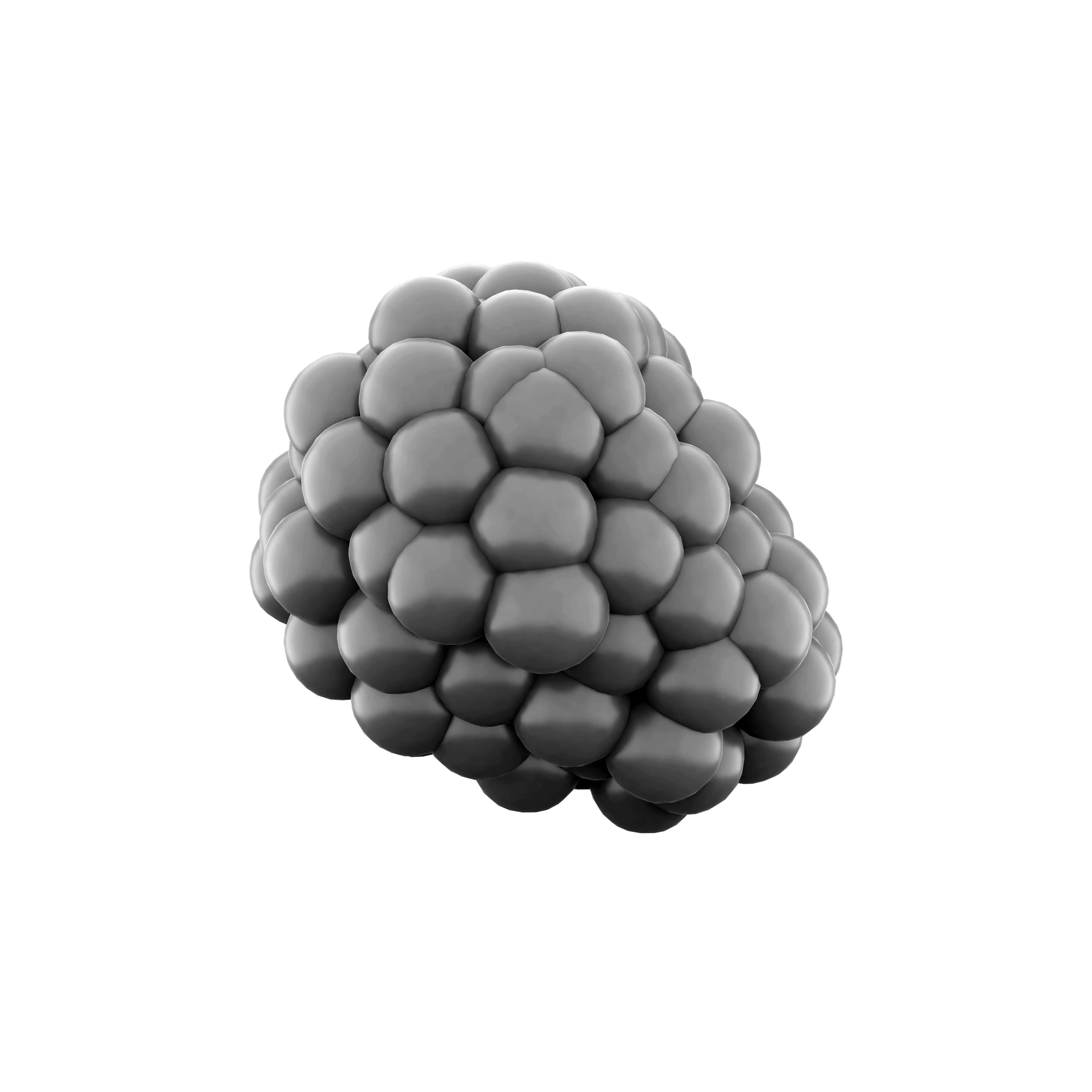 3d sweet and sour blackberry icon 3D model_0