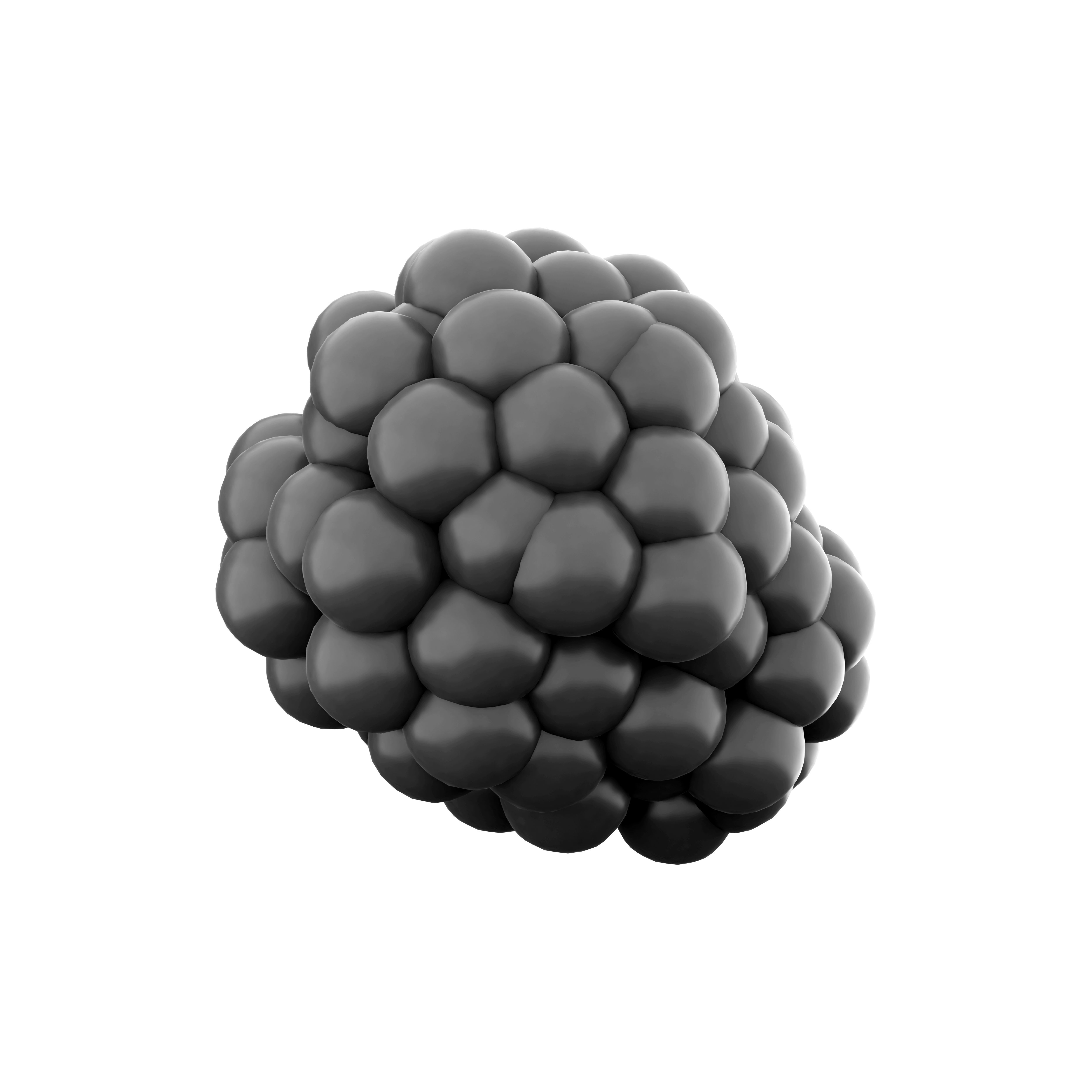 3d sweet and sour blackberry icon 3D model_1