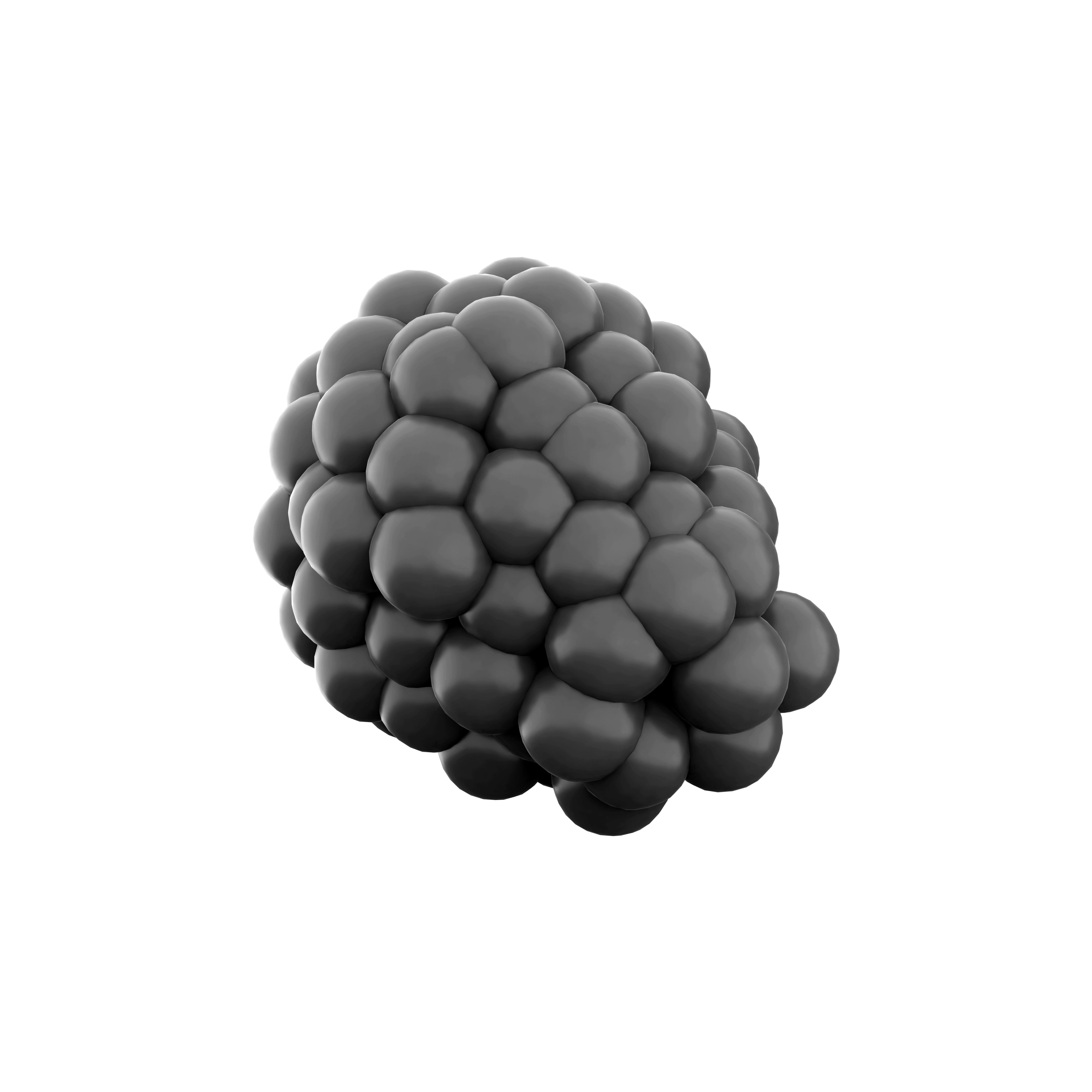3d sweet and sour blackberry icon 3D model_3