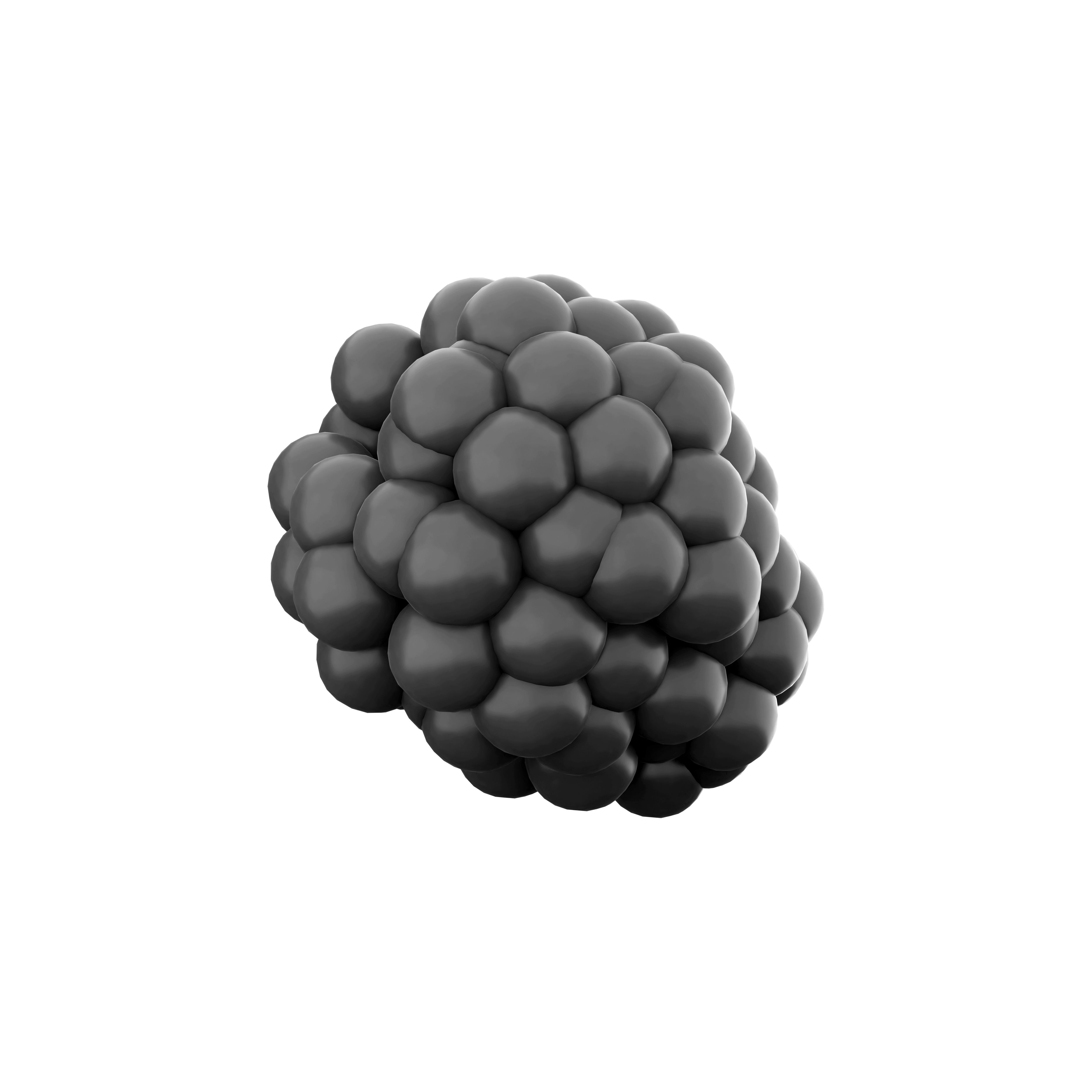 3d sweet and sour blackberry icon 3D model_2