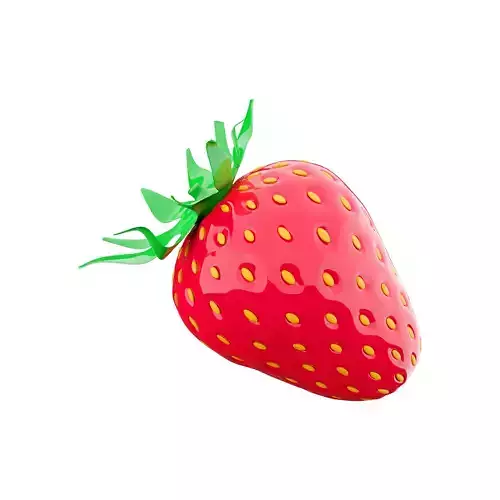 3d delicious strawberry icon
