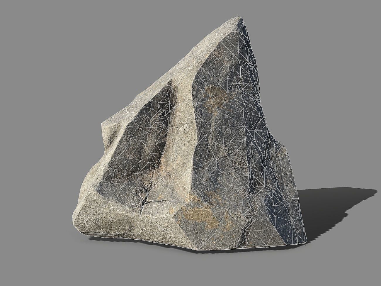 Mountain Rock 03 Low-poly 3D model_2