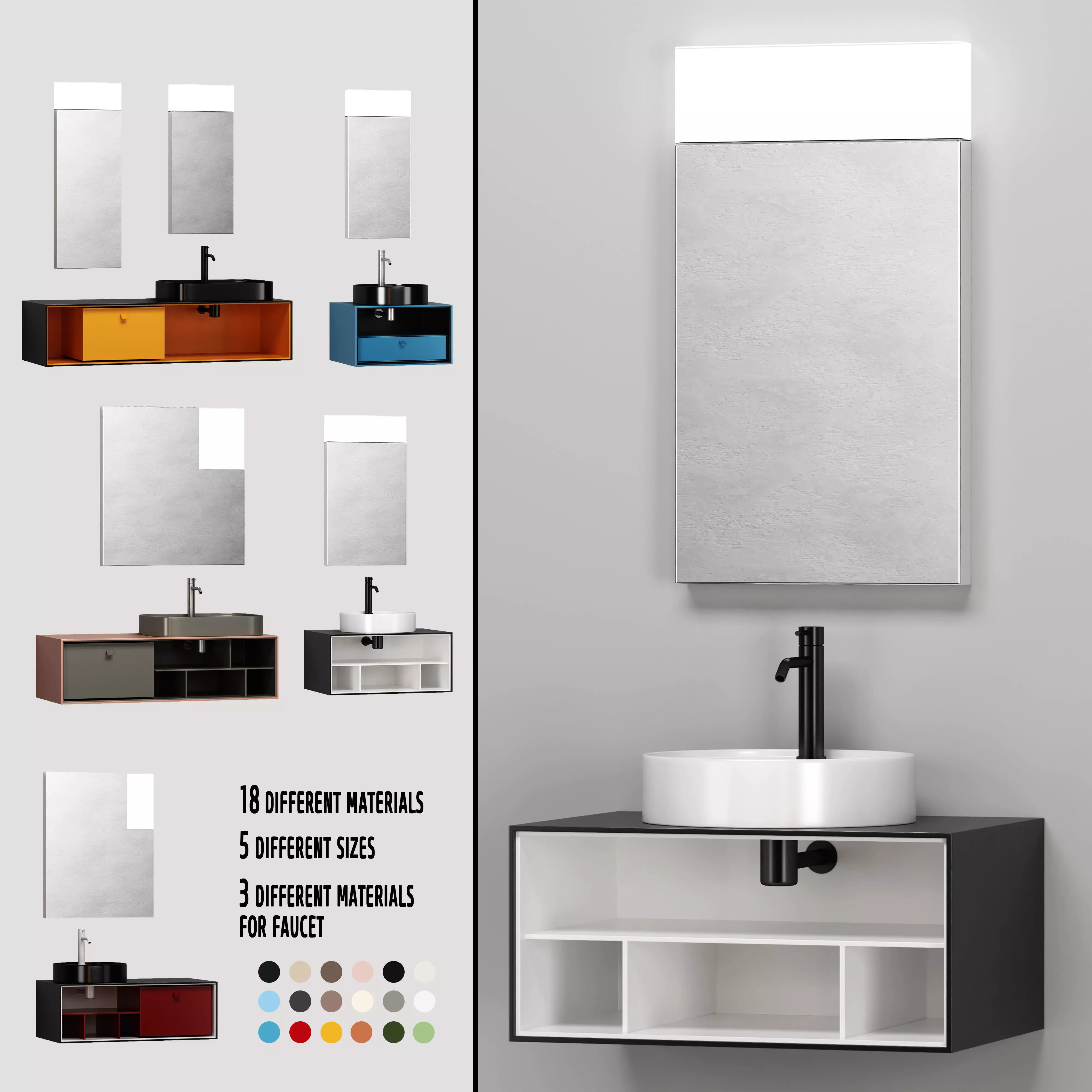 ARTELINEA DAMA set 2 Free 3D model