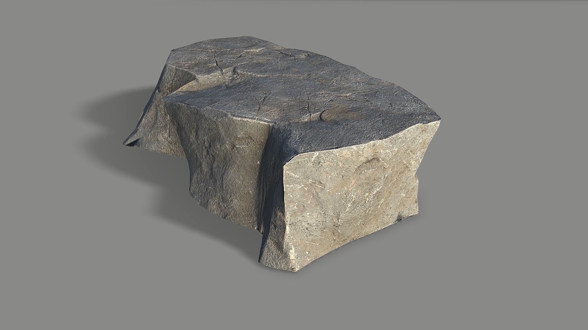 Mountain Rock 04 Low-poly 3D model_3