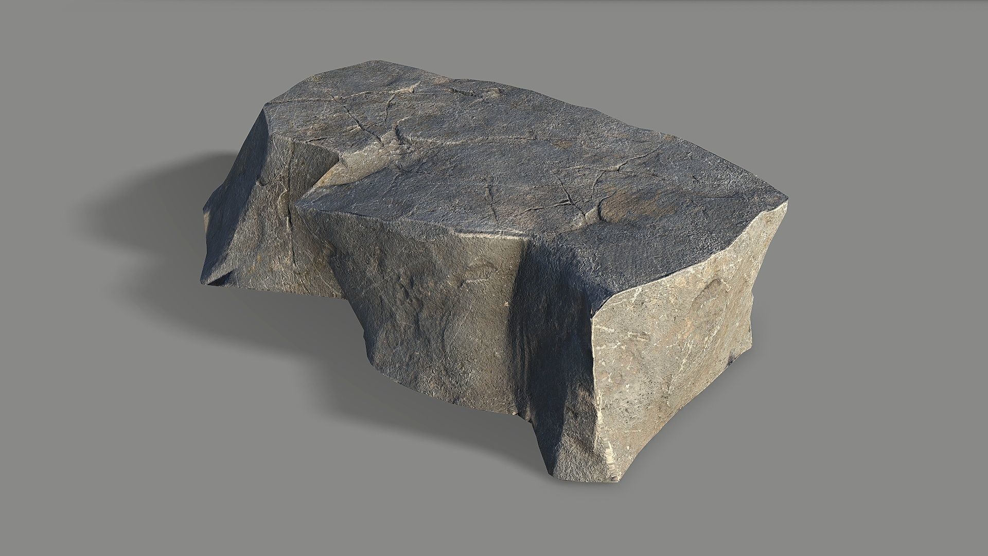 Mountain Rock 04 Low-poly 3D model_2