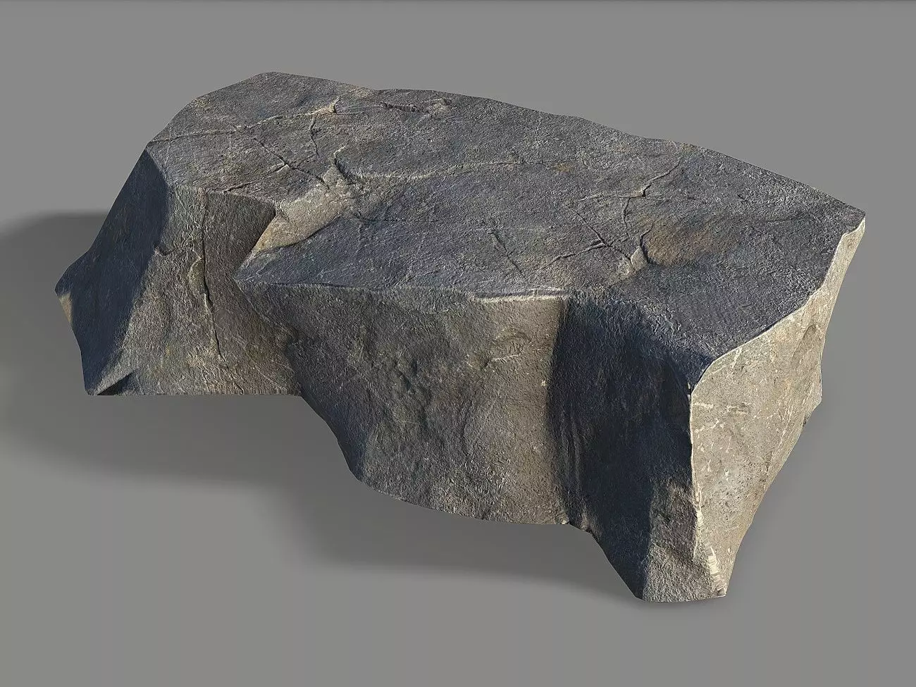 Mountain Rock 04 Low-poly 3D model_0