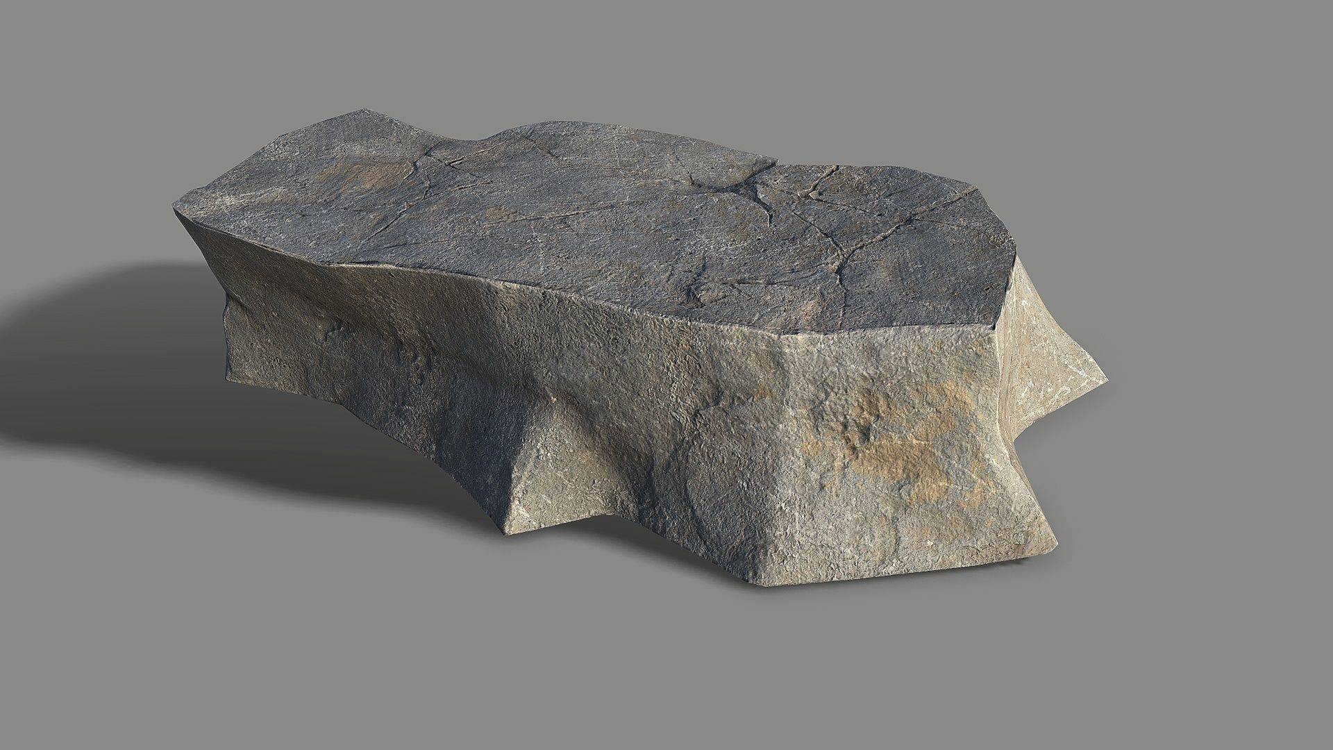 Mountain Rock 04 Low-poly 3D model_7