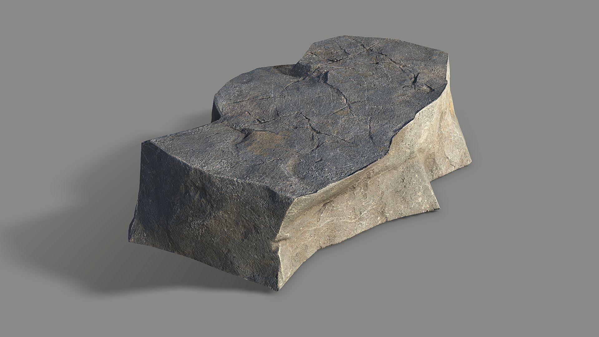 Mountain Rock 04 Low-poly 3D model_4