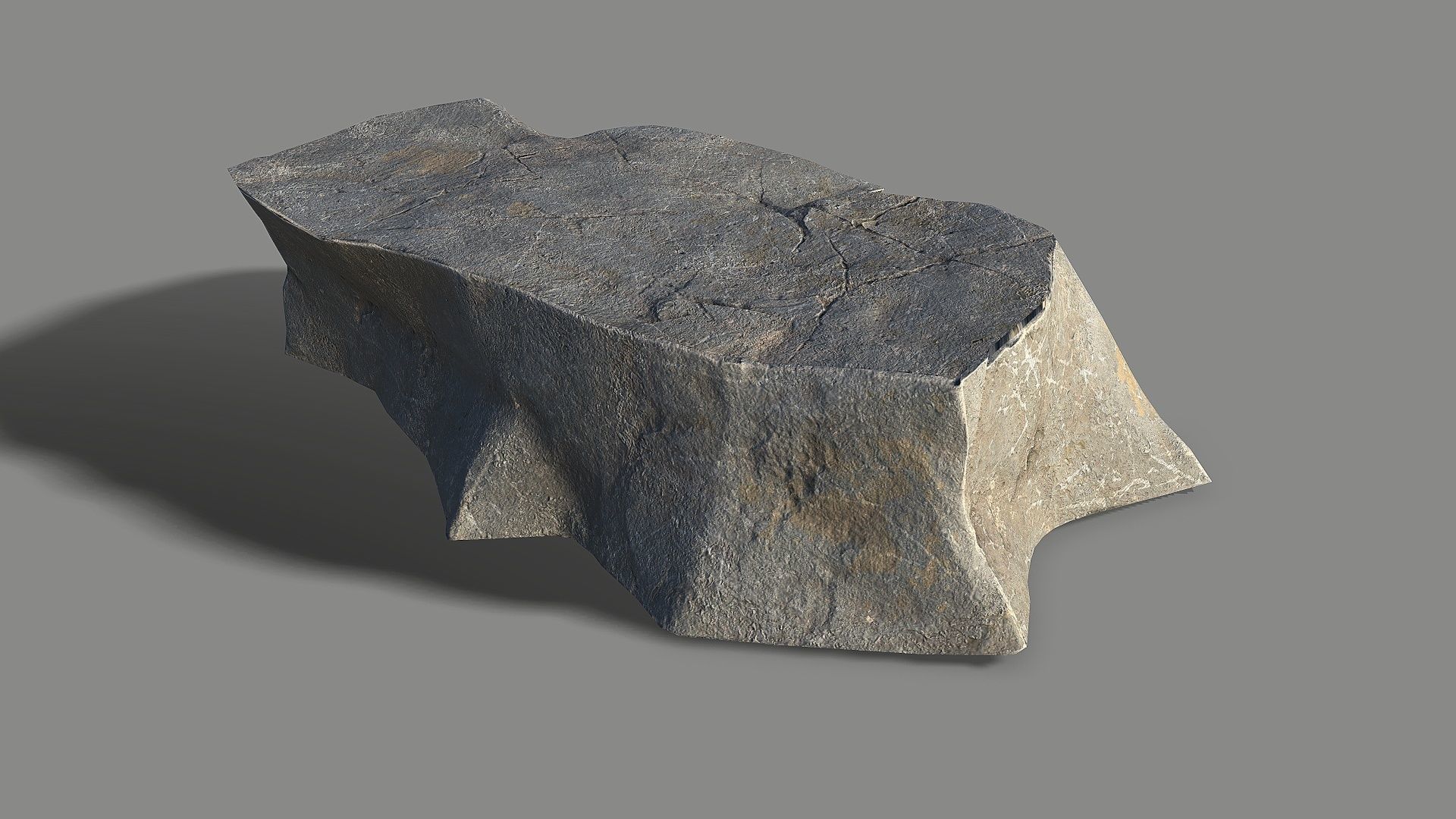 Mountain Rock 04 Low-poly 3D model_8
