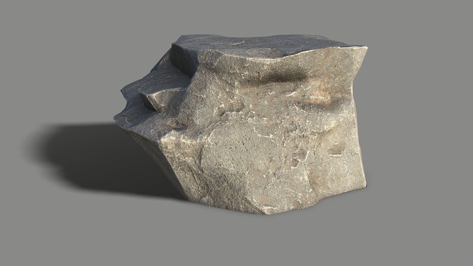Mountain Rock 07 Low-poly 3D model_6