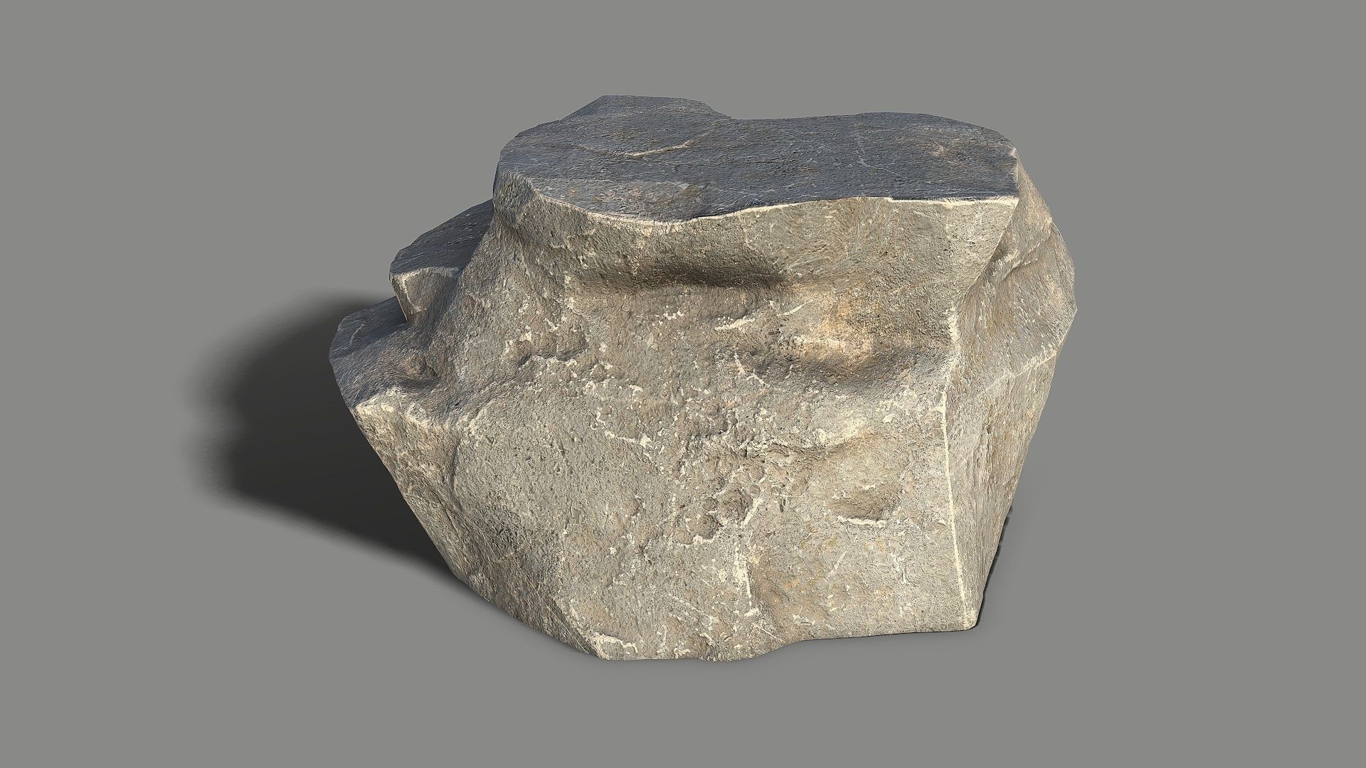 Mountain Rock 07 Low-poly 3D model_7