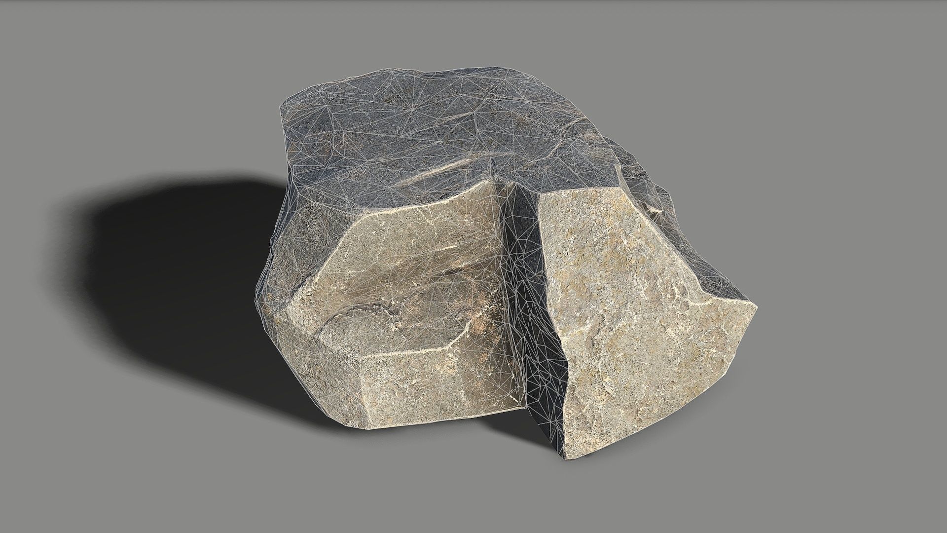 Mountain Rock 07 Low-poly 3D model_22