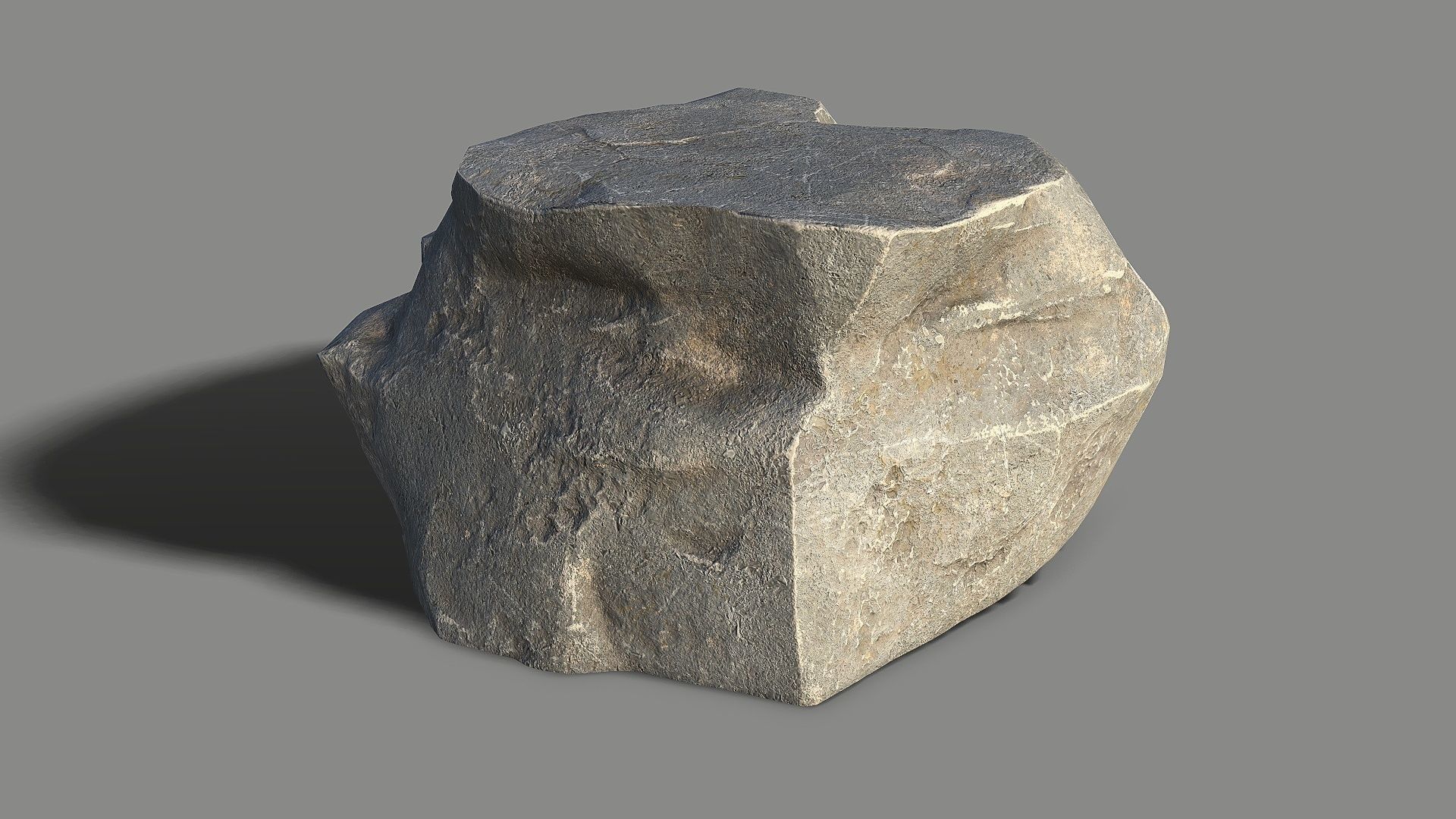 Mountain Rock 07 Low-poly 3D model_8