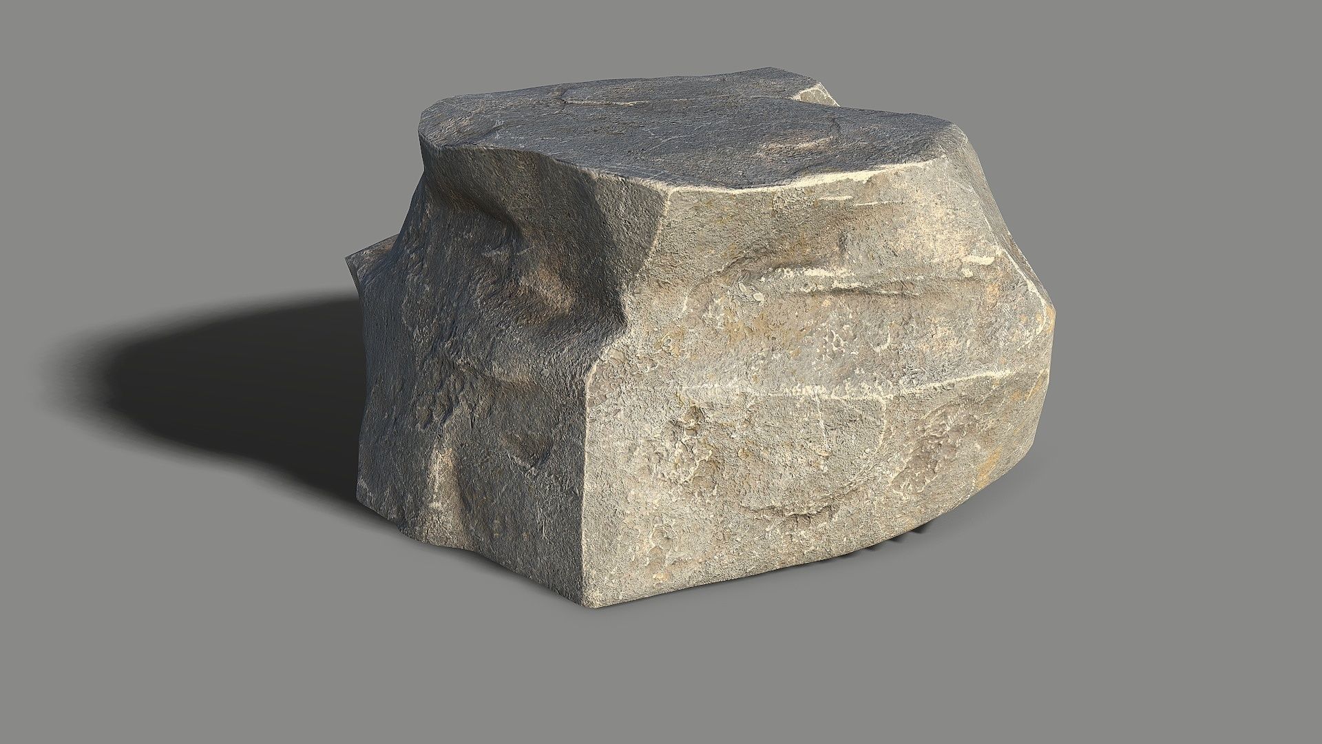 Mountain Rock 07 Low-poly 3D model_9