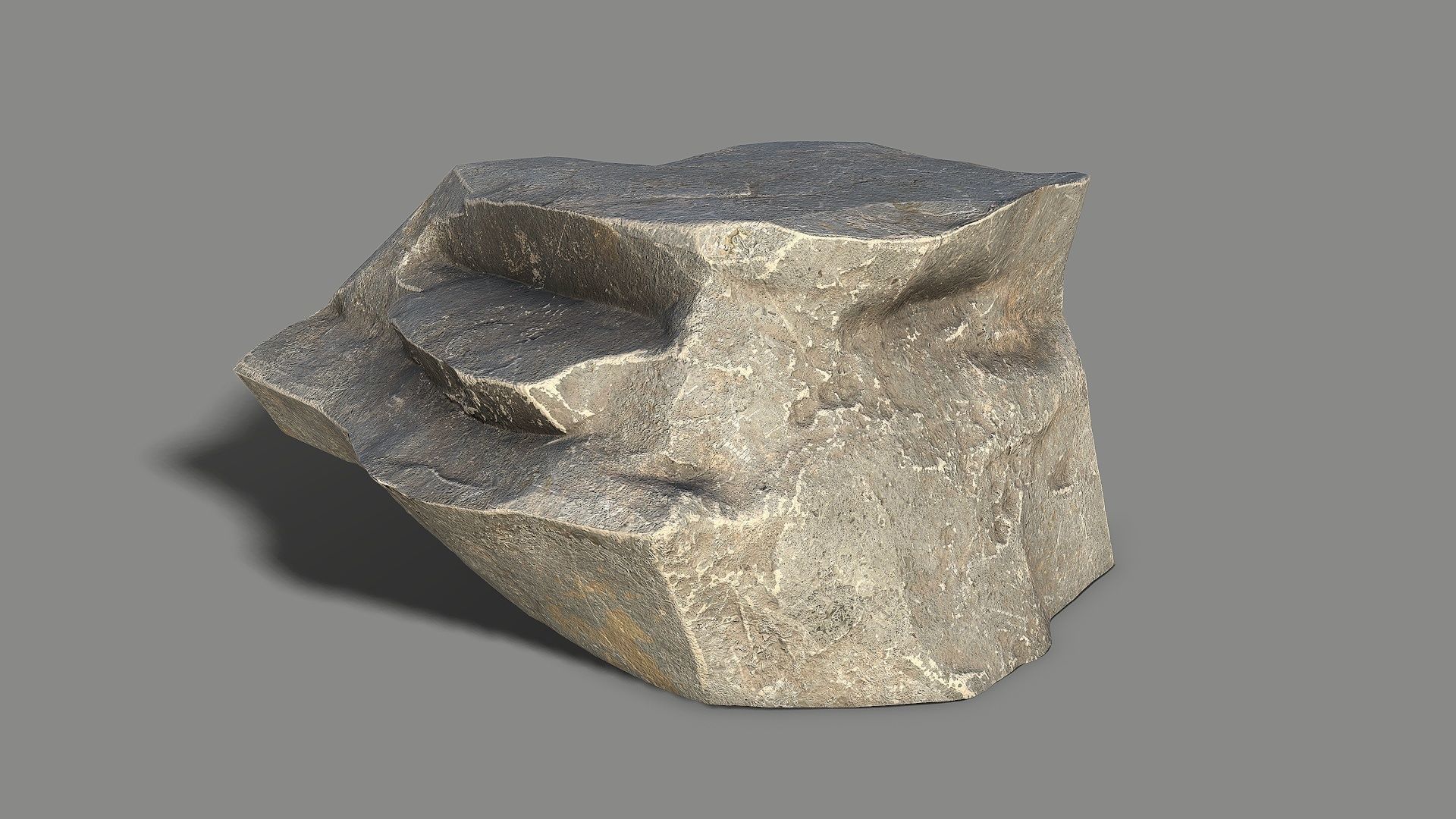 Mountain Rock 07 Low-poly 3D model_4