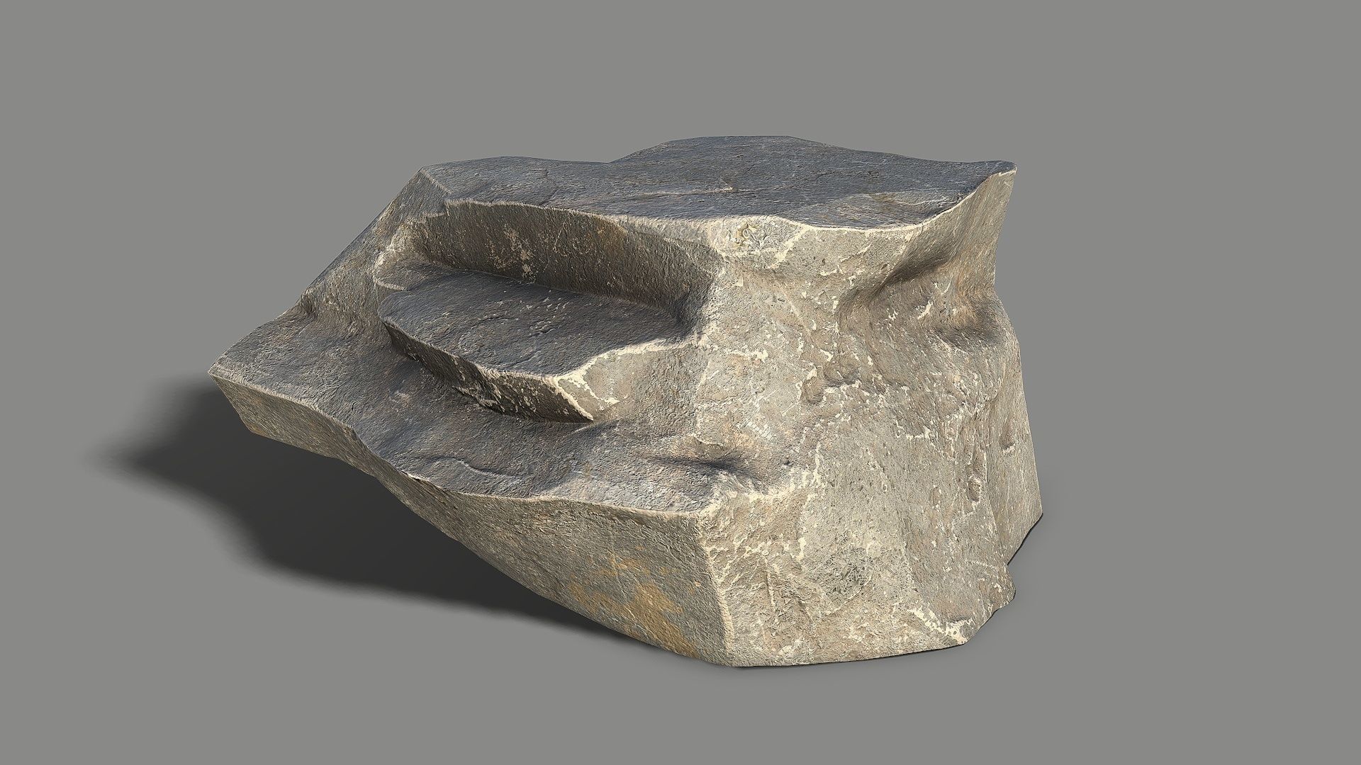 Mountain Rock 07 Low-poly 3D model_3
