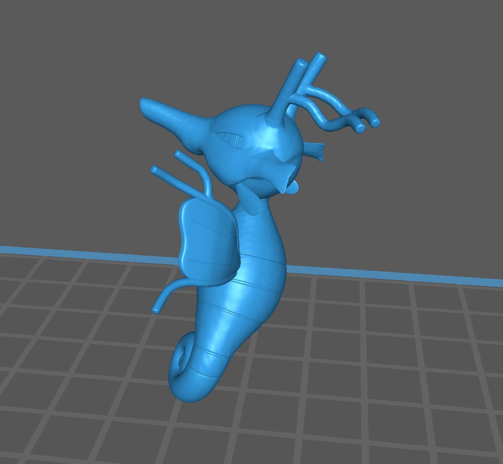 Kingdra pokemon 3D print model 3D print model_11